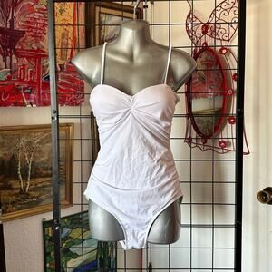 beilon white swimsuit one piece